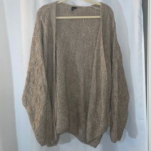 Tan knit cardigan